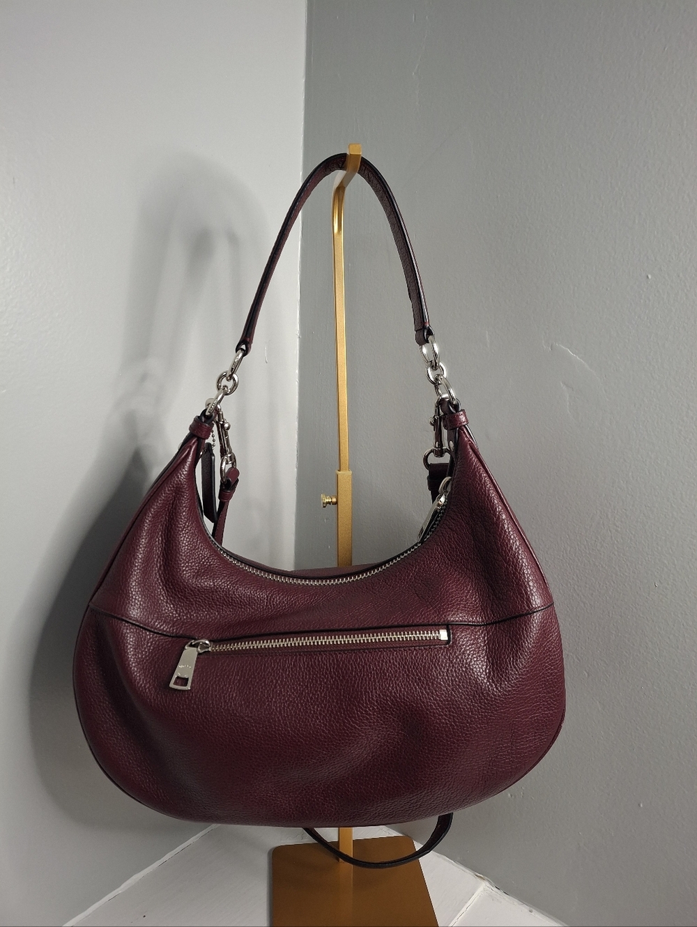 Coach Harley East West Hobo Bag 38250 Oxblood EUC - Picture 2 of 7